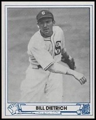 1983 TCMA Play Ball 1944 19 Bill Dietrich